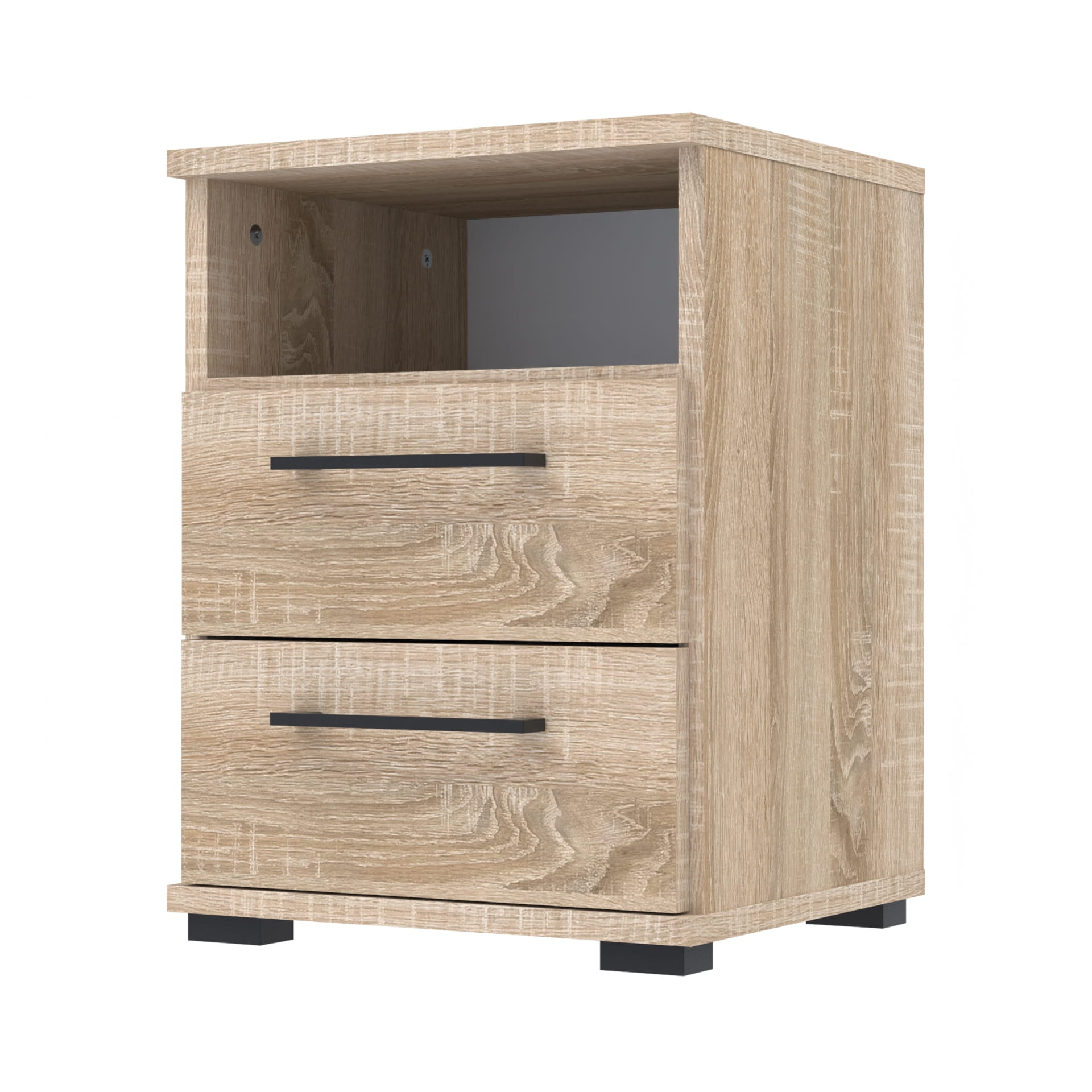 Szafka nocna NOX-D2 40×36×54 cm ze schowkiem i szufladami D2N1 SONOMA